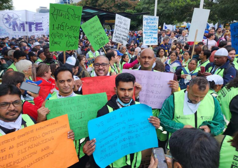 PRF joined around 300,000 demonstrators in a march in Argentina to mark International Workers’ Day and as a tribute to workers from informal sectors and independent workers